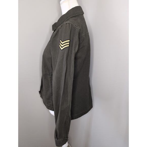 Duluth grunge pilot aviator military style jean jacket XS - Picture 3 of 9